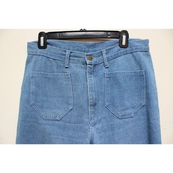 Lykke Wullf Ranch Blue Front Pocket Straight Soft Jean Pants Size Large - Picture 4 of 7